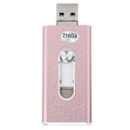 Miniatyrbilde 1 av 8: 3 i 1 Micro U Disk 256GB OTG Flash Drive USB for minnepinner for Android/iOS/Windows
