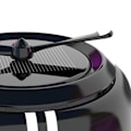 Miniatyrbild 7 av 8: Billuftfräschare Solenergi Autorotation Propeller Design Stark metall Car Aromaterapi Diffusor för fordon Svart