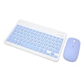 Miniatyrbillede 4 af 8: Trådløst Tastatur Mus Sæt 10in Computer Tastatur Mus Combo til Tablet Mobiltelefon Computer Blå
