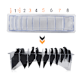 Miniatyrbild 7 av 8: Limit Comb Förvaringslåda Hårklippare Positionering Bromsok Kam Organizer Case10 platser