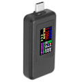 Miniatyrbild 5 av 8: USB C Power Tester Spänning Ström 2 i 1 Meter Voltmeter Amperemeter Färgskärm DC4‑30V