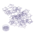 Miniatyrbillede 1 af 8: 100 stk. Formede Papirclips Lilla Femtakket Stjerne Robust Bærbar til Kontor Memo Fil Klassificering