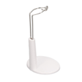 Miniatyrbillede 7 af 8: 1/6 Dukkestads i plast i rustfrit stål Salon dukkestands holder til 12 tommer lang dukke hvid