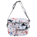 Miniatyrbild 1 av 8: Travel Mommy Bag Stor kapacitet Multifunktionell hängande Mommy Bag för utomhusfest karusellmönster