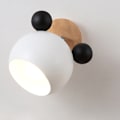 Miniatyrbillede 5 af 5: Væglampe Enkel Tegneserie Model Quarter Butt Sød Smuk Væglampe til Soveværelse Ingen Pære Panda Style
