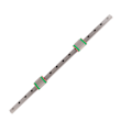 Miniatyrbild 2 av 8: MGN12C Miniature Guide Slider Micro Rail Double Slider Miniatyr Linjär Guide