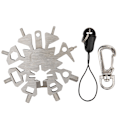 Miniatyrbilde 1 av 8: 21-i-1 Snowflake Wrench Spanner Multifunksjonsverktøy for piler