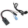 Miniatyrbillede 3 af 8: Bluetooth 5.0 AUX-kabeladapter med mikrofon til håndfri erstatning for Smart Fortwo 450 Radio