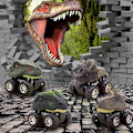 Pikkukuva 5 / 8: Vetoauto Dinosaurus Korkea Simulaatio Kompakti Kannettava Vetoauto Leikkiauto 7 X 5 X 6 cm