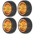 Miniatyrbilde 5 av 8: 4 stk/sett 63mm RC-dekk Metallhjulnav med adapterpakninger skruer sett for WPL D12 fjernstyrt lastebil