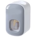 Miniatyrbillede 1 af 8: Tandpasta Dispenser Automatisk Tandpastamaskine Væghængt Badeværelsestilbehør med 2 Tandpastapressere Grå