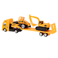 Pikkukuva 6 / 8: 4 kpl setti 1: 64 Alloy Engineering Car Vehicle Playset Set Simulointi Rakennusperävaunu Tyyppi A