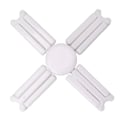 Miniatyrbilde 1 av 8: 80W LED garasjetaklampe E27 justerbar LED garasjelampe 4 blader energisparende lampe 85‑265V hvit