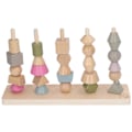 Miniatyrbild 2 av 8: Stack matchande set pedagogiskt trä med 10 kort geometrisk form Blocks staplingsleksak för barn