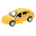 Miniatyrbild 8 av 8: 1:32 Leksaksbil Legering Taxi Modell Simulering Ljud Ljus Hytt Modell Pull Back Barnpresenter#2