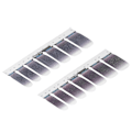 Miniatyrbild 3 av 8: Nail Art Stickers Heltäckande Glittermönster Gradient Färg Gör-det-själv snygga nagellindningar Självhäftande46
