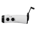 Miniatyrbild 3 av 8: Plast Utomhus Handvev Multifunktions ficklampa Radio Emergency LED Torch Mobiltelefon ChargingWhite
