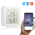 Miniatyrbild 1 av 8: Smart WiFi Fuktighetssensor Hygrometer Utomhus inomhustermometer Digital LCD-skärm Temperaturfuktighetsmätare