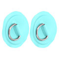 Miniatyrbillede 4 af 8: D-Ring Pad Patch PVC Oppustelig Båd Flot Jolle Kano Surfbræt Kajak Bindingsbeslag Smaragdgrøn