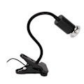 Miniatyrbillede 7 af 8: Reptilklemme Varmelampe Professionel Justerbar UVA UVB Reptil Lys med Lang Lampehælder UK-stik 220V Sort