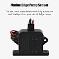 Miniatyrbillede 2 af 8: Marint Bilgepumpe Sensor Automatisk Alarm Vandstandssensor Switch Skib Yacht Alarm Apparat 24V