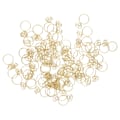 Miniatyrbillede 3 af 8: 80 stk. Ringformede Papirclips Rustfri Multifunktion med Klar Æske til Kontor Skole Guld