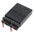 Pikkukuva 6 / 8: 4-paikkaisen HDD-kotelon kotelo 5,25 tuuman laitepaikalle 2,5 tuuman SATA-mobilteline-yhteensopiva 9,5 mm 12,5 mm kiintolevyjen kanssa paksupohjaisilla SSD-levyillä