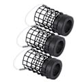 Miniatyrbillede 2 af 8: 3 stk. Fiske Agnsbur Hollow Rustfrit Stål Fodring Lokkefælde Tackle Tilbehør Sort 40g