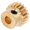Pikkukuva 6 / 8: 4301-0006-0020 Messinkivaihde 20 hammasta 6 mm D-poraus 0,8 MOD teollisuusrobotille