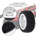 Pikkukuva 8 / 8: 4 kpl RC-auton mallin lisävarusteet Sopii WLtoys 1/28 K989-53 RC alumiinivanteet (hopea)
