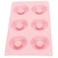 Miniatyrbillede 5 af 8: 6 Huls Silikon Donut Bageplade Non-Stick Kage Cookie Form Værktøj Køkkenudstyr (Rosa)