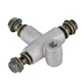 Miniatyrbillede 7 af 8: Hydraulisk bremseslange Rørkoblingskobling 3-vejs T-adapter til ATV Kart