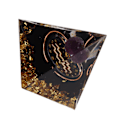 Miniatyrbild 6 av 8: 5 cm Orgonitpyramid för positiv energiläkning Kristallpyramidmeditation Orgonitpyramider Chakra Zodiac Energy Generator Vattumannen