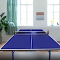 Pikkukuva 8 / 8: Pöytätennis Ping Pong -tuki Ulosvedettävä verkkausverkko (musta ja punainen)