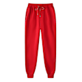 Miniatyrbillede 1 af 5: Mænds Hip-hop Style Polstrede Sweatpants i Rød