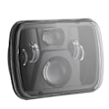 Miniatyrbillede 3 af 8: H4 7 tommer LED firkantet forlygte Høj lysstyrke 12‑24V Forlygte Passer til Wrangler YJ