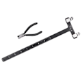 Miniatyrbillede 3 af 8: Bueskydningslineal af aluminiumslegering Recurve/Compound Bow T-formet buemålingsværktøjssæt