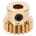 Pikkukuva 1 / 8: 4301-0006-0020 Messinkivaihde 20 hammasta 6 mm D-poraus 0,8 MOD teollisuusrobotille