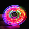 Miniatyrbillede 6 af 8: LED Fidget Spinner Legetøj Klar LED Lys Op Fidget Finger Terning Anti Stress Release Legetøj til Børn Voksne