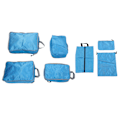Miniatyrbillede 4 af 8: 7 stk Kompressionspakningskuber Polypropylen Polyester Let Bagage Komprimerbar Taske til Rejsetaske Rejse Blå