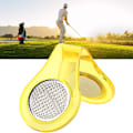 Miniatyrbillede 5 af 8: Multifunktionelt magnetisk golfboldmarkering i rustfrit stål med hatteklips Golftilbehør (gul)