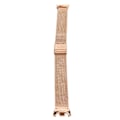 Miniatyrbild 4 av 8: Justerbart klockarmband som andas vikbart spänne Quick Release i rostfritt stål klockband för Mi Band 8 Rose Gold