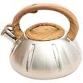 Miniatyrbillede 1 af 5: Ergonomisk Træhåndtag Rustfrit Stål Fløjtende Kedel til Gasskomfur Induktion