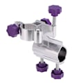 Miniatyrbillede 5 af 8: Slidstærkt fiskespind i aluminiumlegering Stangholder Stol Clamp Bracket Tackletilbehør (lilla)
