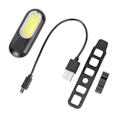 Miniatyrbillede 1 af 8: Cykellampe LED Cykellys Genopladeligt baglygte advarselslys baglommelygte Rød og hvidt lys