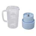 Miniatyrbillede 4 af 8: Mini Juicer Kop Bærbar Genopladelig Blender Juicer Multifunktionel Blender Kop med stor kapacitet til studerende Husholdningsblå
