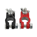 Miniatyrbillede 8 af 8: Batteriklemmer Aluminiumlegering Bakelitisolering Universal til 17-19 mm batterier
