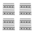 Miniatyrbillede 4 af 7: 4 stk. Præge Skabelon Praktiske Søde Mønstre Relief Design DIY Håndværk Skabelonforme til Fremstilling af Kort Invitationer
