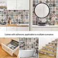 Miniatyrbilde 4 av 4: Selvklebende flistapet - 40 x 500 cm - PVC - Vanntett - Moderne stil 1M