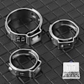 Miniatyrbilde 7 av 8: 42 stk Rustfrie Stål Cinch Klemmer Ringer Enkelt Øre 1/2 tommer 3/4 tommer for PEX Rør Rørtilkoblinger